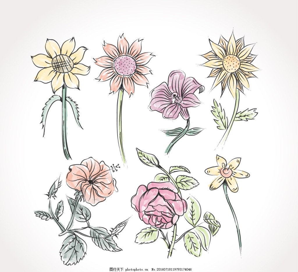 当手绘花卉与机械设备相遇 工业与自然的诗意交融