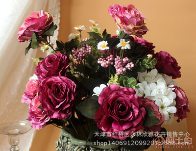 天津欣雅花艺 仿真玫瑰新风尚，厂家直供赋能欧式花艺